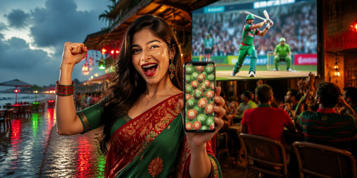 কক্সবাজারে লাল-সবুজ পোশাকে ক্রিকেট বেটিংয়ে মনোযোগী অংশগ্রহণকারী