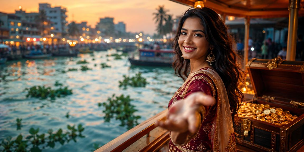 কুমিল্লার সমুদ্র সৈকতে মোবাইলে সচেতন বেটিং উপভোগ করছেন একজন ব্যবহারকারী